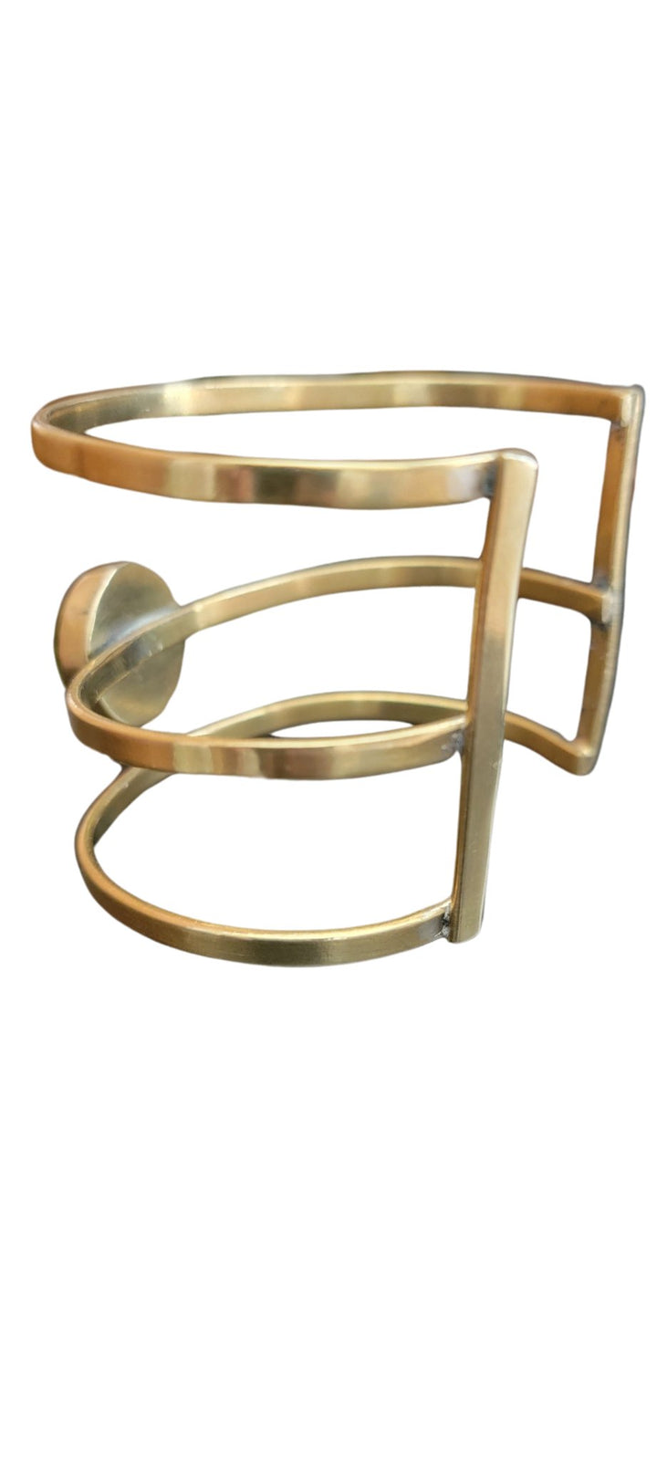 Kiara Triple Brass Band Bead Bracelet - The Afropolitan Shop
