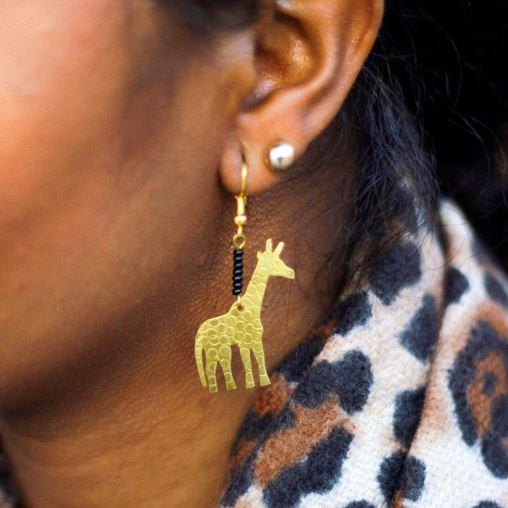 Little Giraffes African Earrings - The Afropolitan Shop