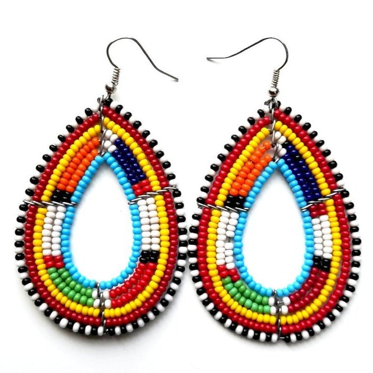 Tanei Beaded African Earrings - The Afropolitan Shop