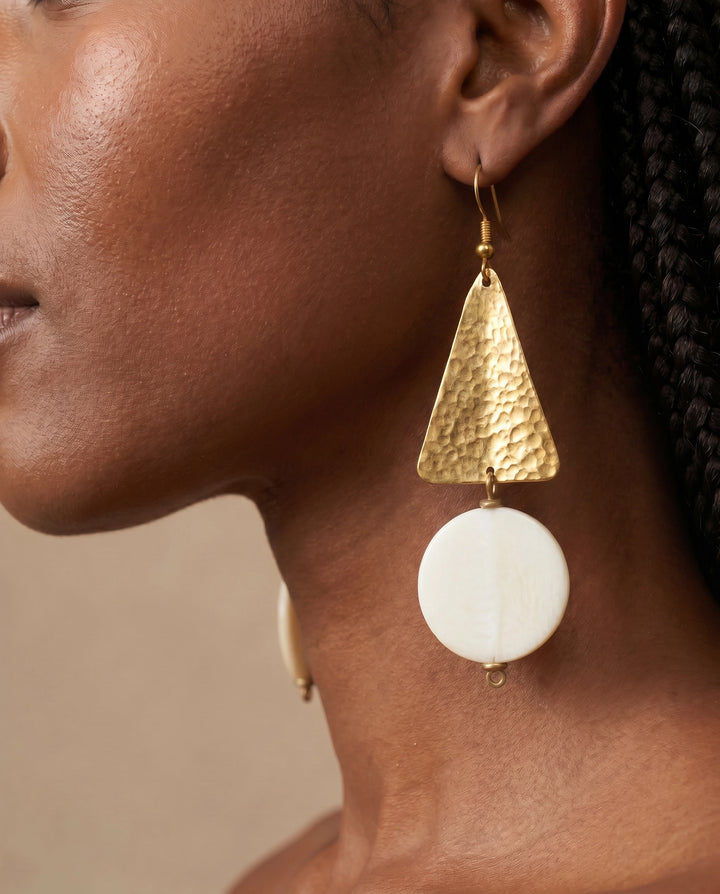 Safi earring close-up detail shot