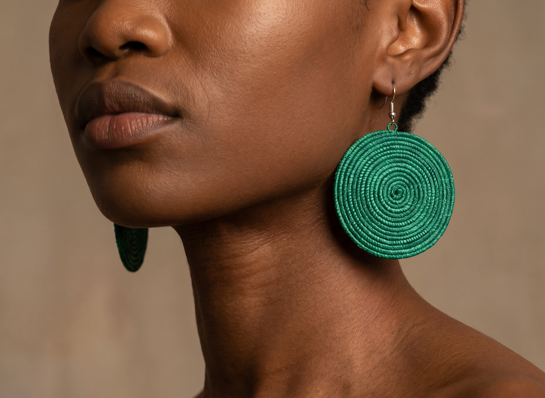 Rwandan African Sisal Earrings