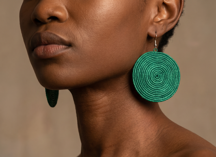 Rwandan African Sisal Earrings