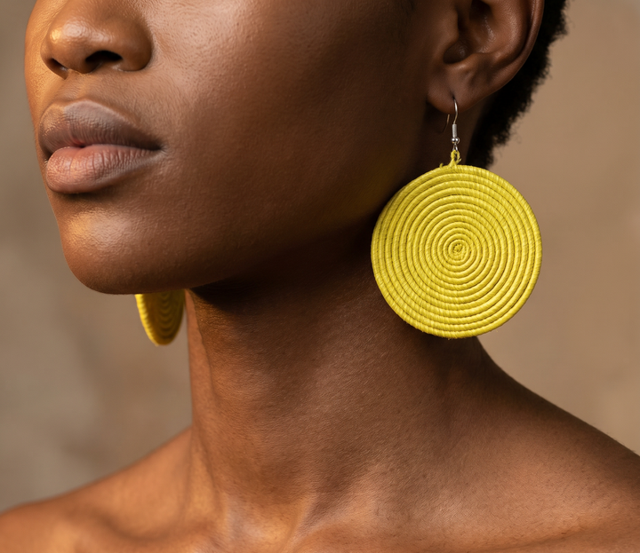 Rwandan African Sisal Earrings