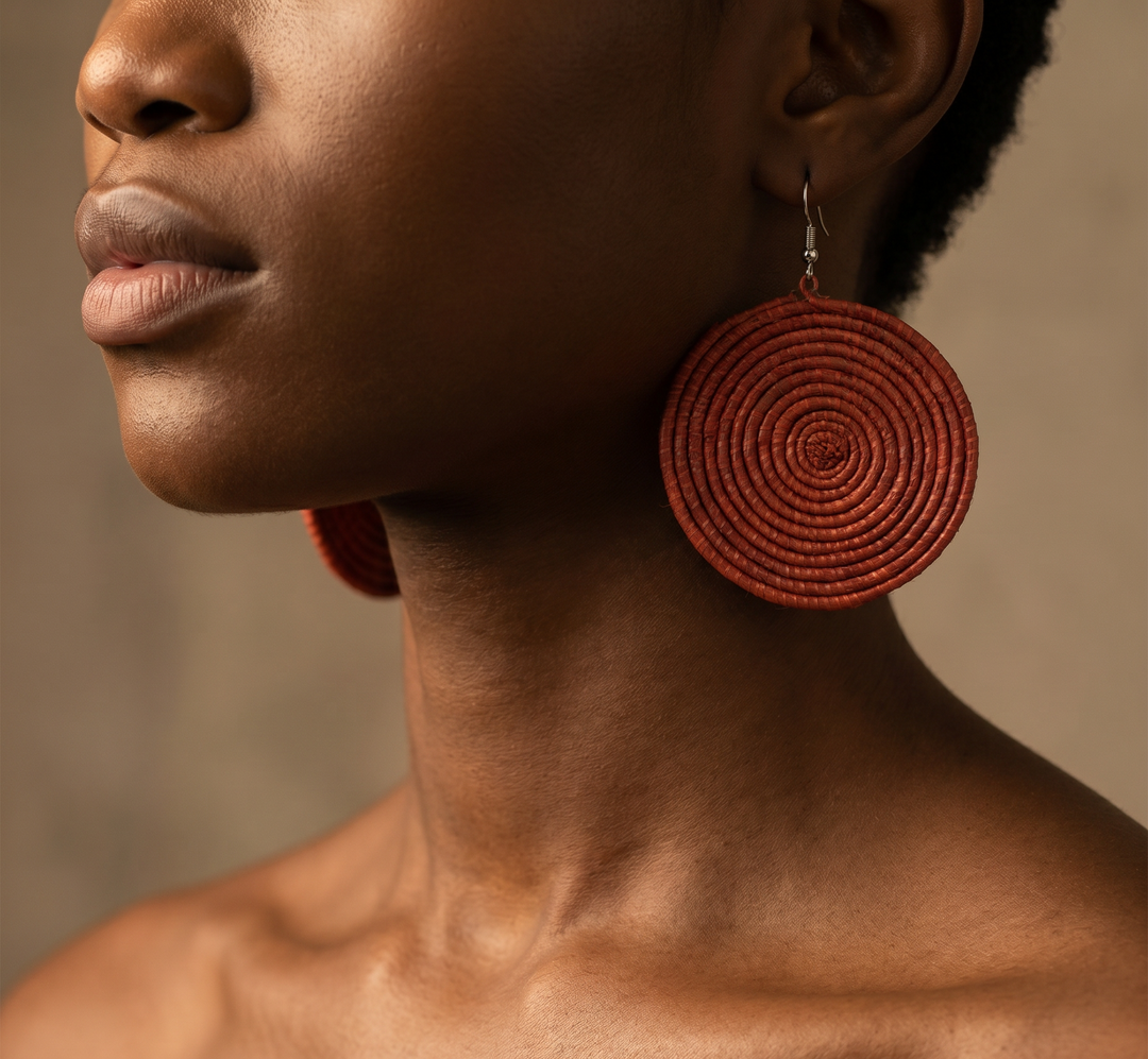 Rwandan African Sisal Earrings