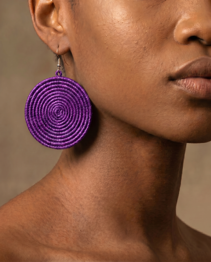 Rwandan African Sisal Earrings