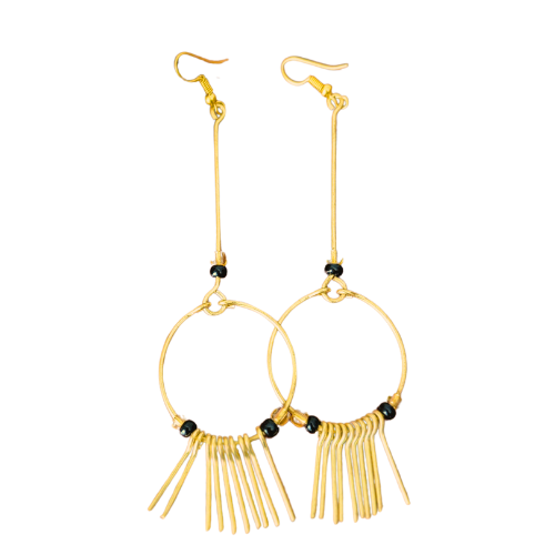Ndege Fringe African Earrings