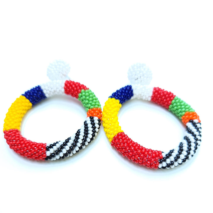 Sura Beaded African Earrings