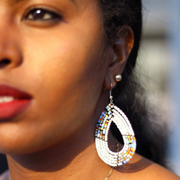 Kajiado Beaded African Earring - The Afropolitan Shop