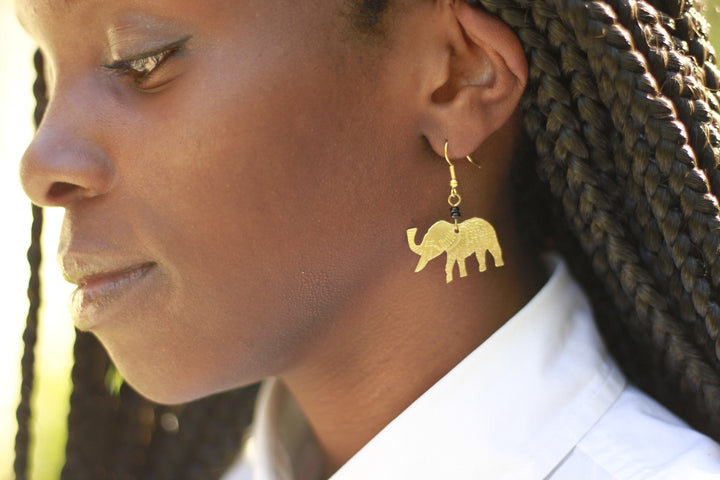 Little Elephant African Earrings - The Afropolitan Shop