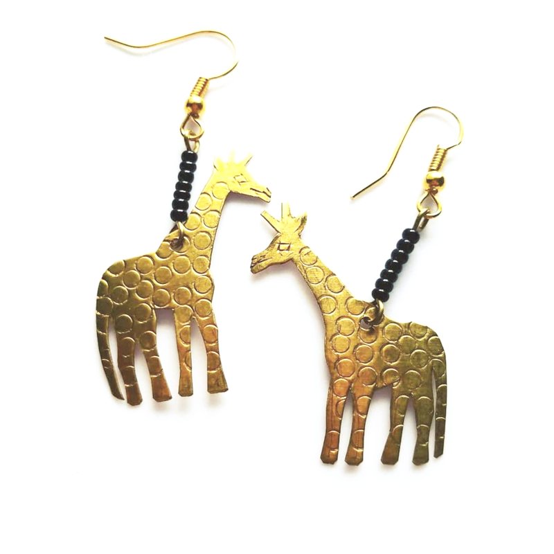 Little Giraffes African Earrings - The Afropolitan Shop