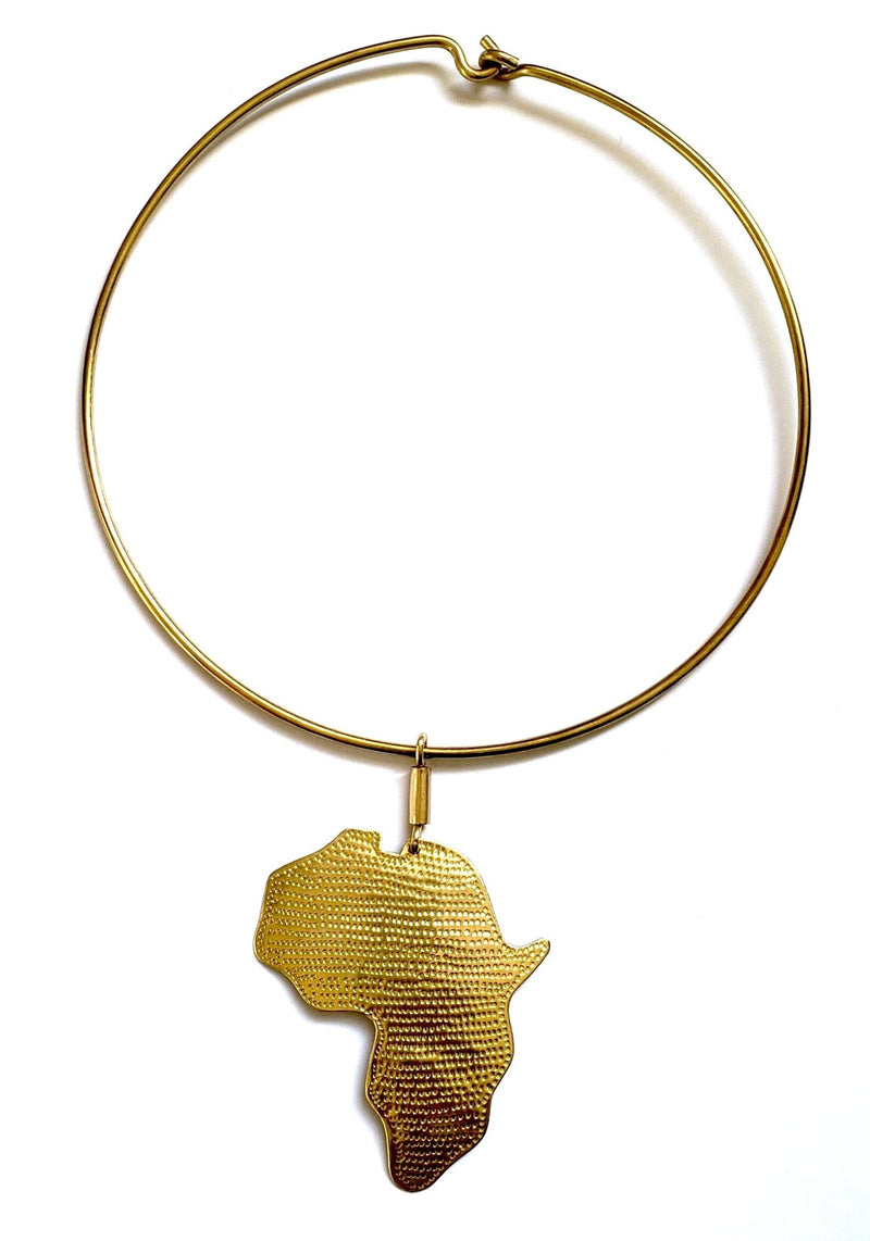 Maridadi African Map Necklace