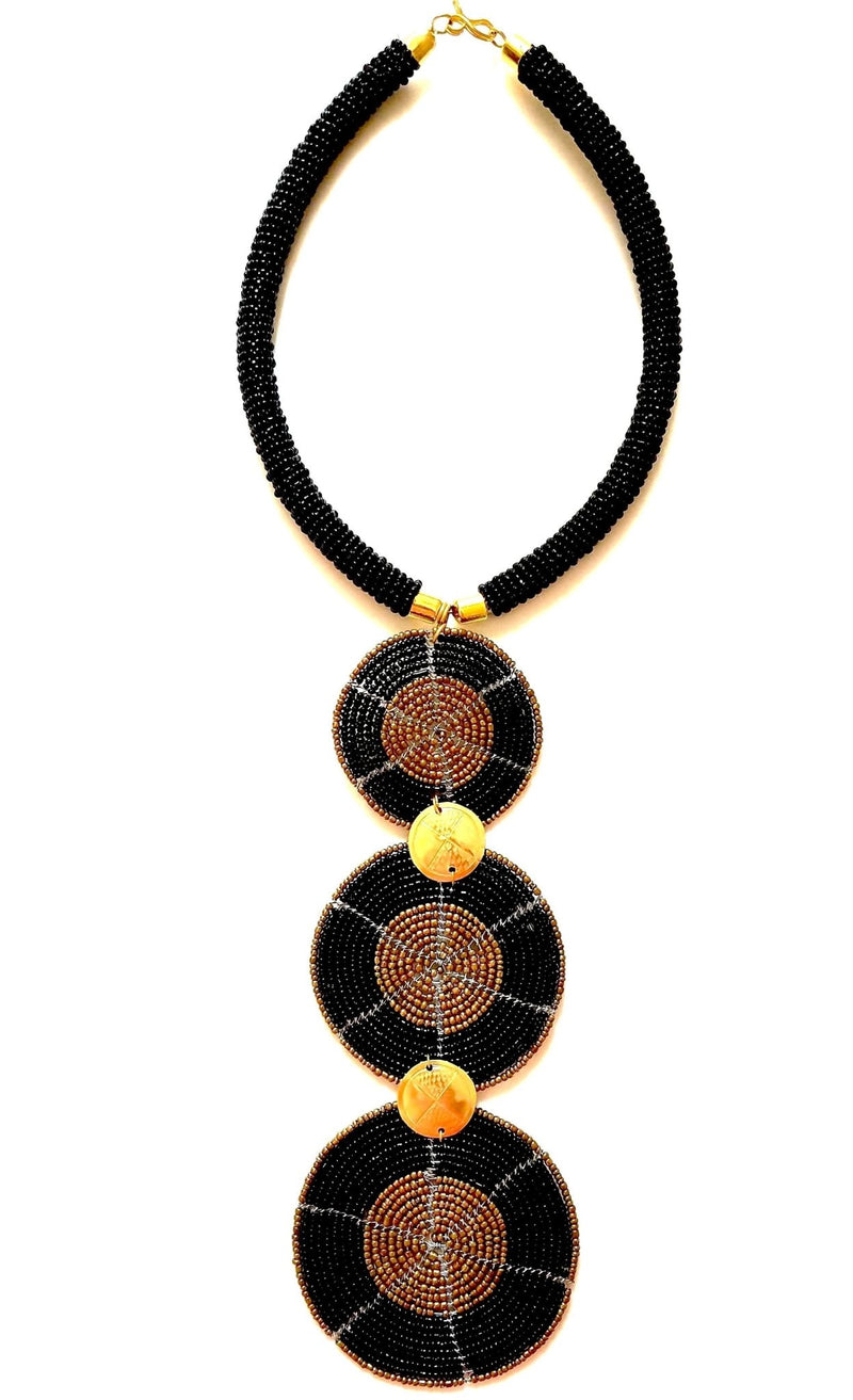 Urembo Tie Beaded Necklace